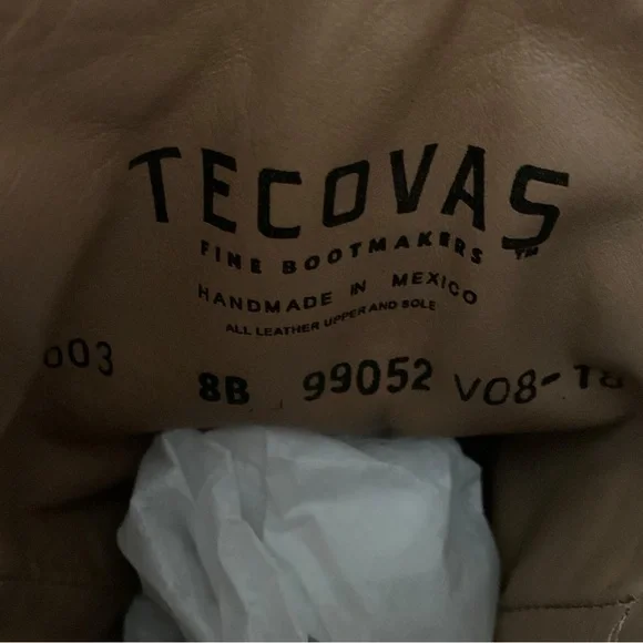 Tecovas The Harper Calf Skin Leather Boots- 8 EUC!! - Picture 9 of 12